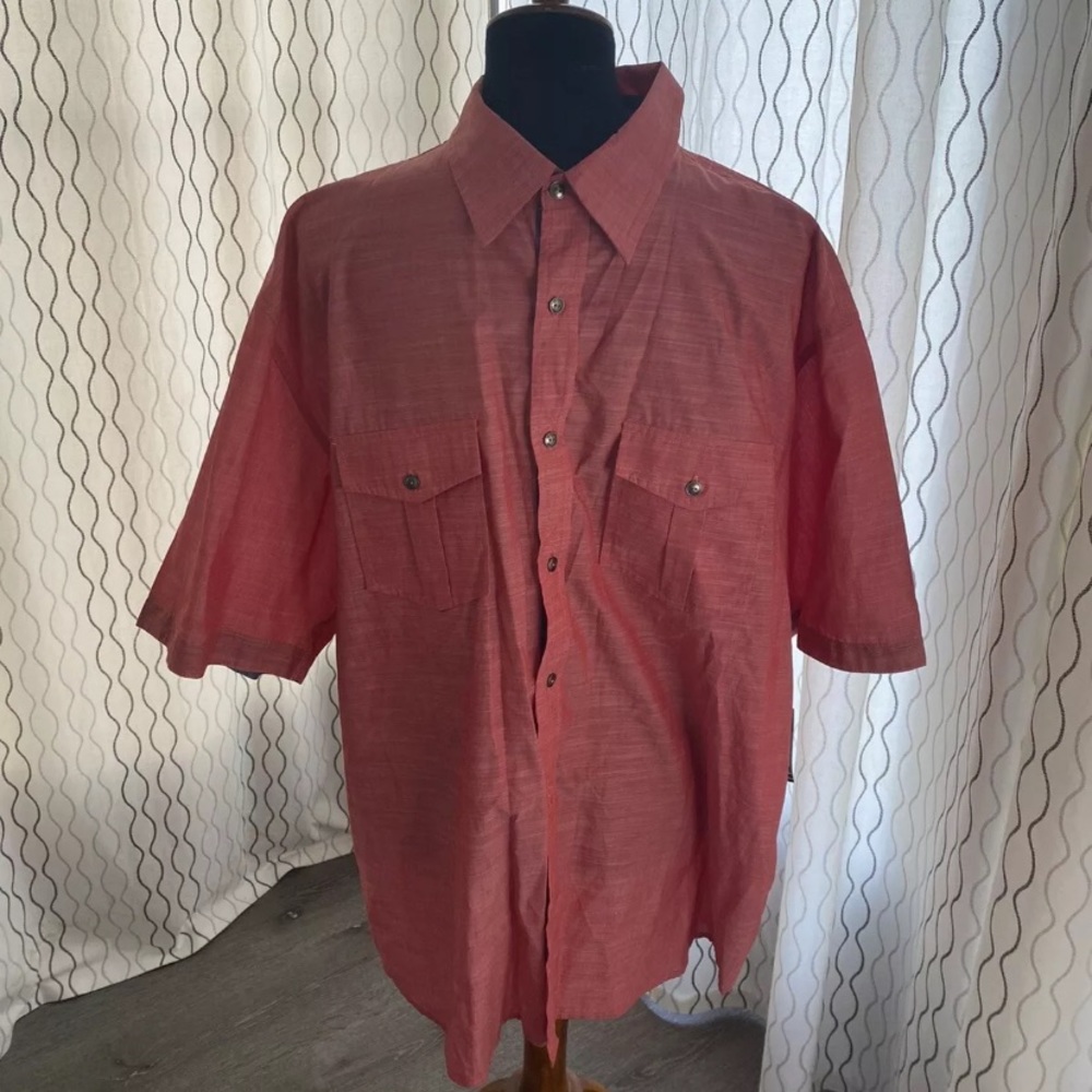 MarkHam Mens Buttondown Red Shirt Size XL NWT.